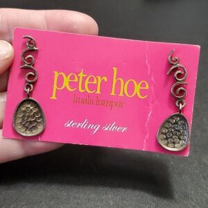 Peter H brand sterling silver earrings